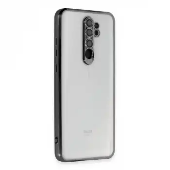 Xiaomi Redmi Note 8 Pro Kılıf Razer Lensli Silikon - Siyah