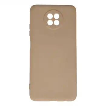 Xiaomi Redmi Note 9 5g Kılıf Nano İçi Kadife Silikon - Bej