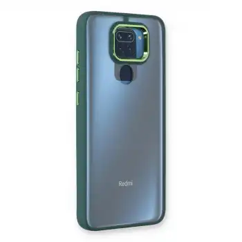 Xiaomi Redmi Note 9 Kılıf Dora Kapak - Haki Yeşil