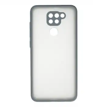 Xiaomi Redmi Note 9 Kılıf Montreal Silikon Kapak - Gri