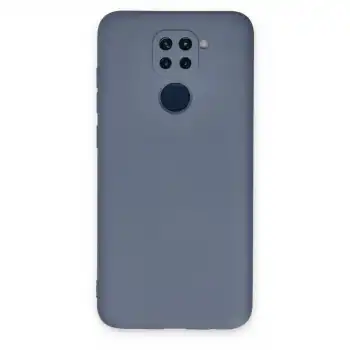 Xiaomi Redmi Note 9 Kılıf Nano İçi Kadife Silikon - Gri