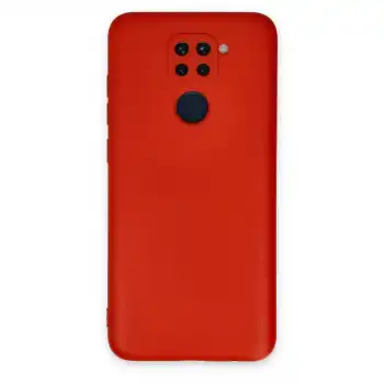 Xiaomi Redmi Note 9 Kılıf Nano İçi Kadife Silikon - Kırmızı