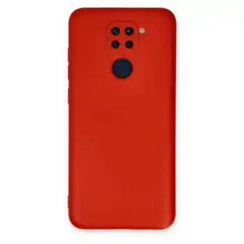 Xiaomi Redmi Note 9 Kılıf Nano İçi Kadife Silikon - Kırmızı