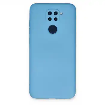 Xiaomi Redmi Note 9 Kılıf Nano İçi Kadife Silikon - Mavi