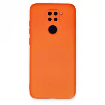 Xiaomi Redmi Note 9 Kılıf Nano İçi Kadife Silikon - Turuncu