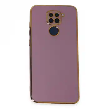 Xiaomi Redmi Note 9 Kılıf Volet Silikon - Mor