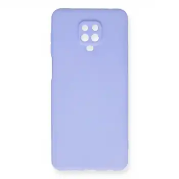 Xiaomi Redmi Note 9 Pro Kılıf Nano İçi Kadife Silikon - Lila