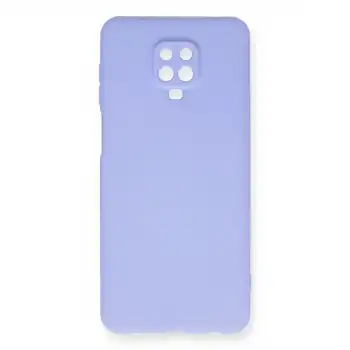 Xiaomi Redmi Note 9 Pro Kılıf Nano İçi Kadife Silikon - Lila