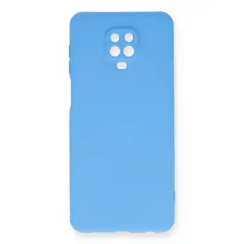 Xiaomi Redmi Note 9 Pro Kılıf Nano İçi Kadife Silikon - Mavi