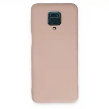 Xiaomi Redmi Note 9 Pro Kılıf Nano İçi Kadife Silikon - Pudra