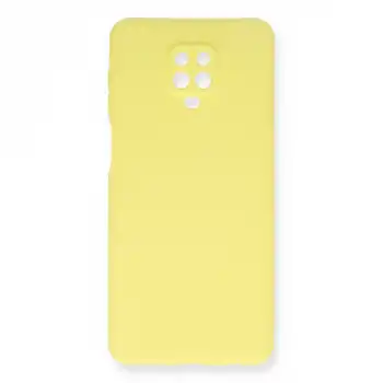 Xiaomi Redmi Note 9 Pro Kılıf Nano İçi Kadife Silikon - Sarı