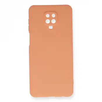 Xiaomi Redmi Note 9 Pro Kılıf Nano İçi Kadife Silikon - Turuncu