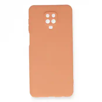 Xiaomi Redmi Note 9 Pro Kılıf Nano İçi Kadife Silikon - Turuncu