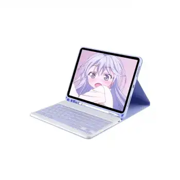 Xiaomi Redmi Pad Se Kılıf Kc01 Smart Klavyeli Tablet Kılıfı - Lila
