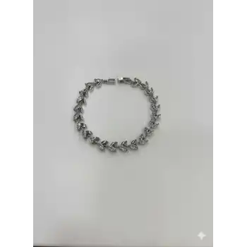 Yaprak Tasarım Taşlı Cm Bileklik