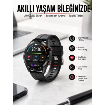 Yeni Nesil Akıllı Saat Arama Cevaplayan Uzun Pil Ömrü Müzik Dinleme