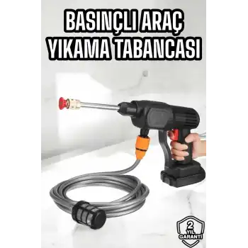 Yeni Nesil Araç Yıkama Şarjlı Tabancası Basınçlı Su Hazneli