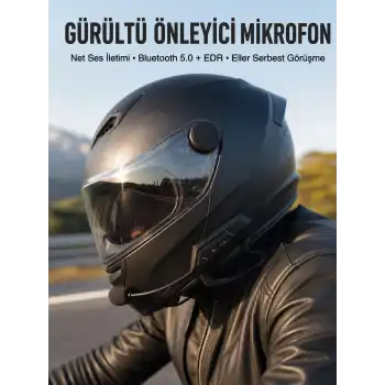 Yeni Nesil Dinleme Ve Konuşma Özellikli Intercom Kask Kulaklığı 5.0 Bluetooth