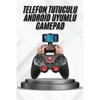 Yeni Nesil X3 Gamepad Android Uyumlu Telefon Tutucu Özellikli Joystick
