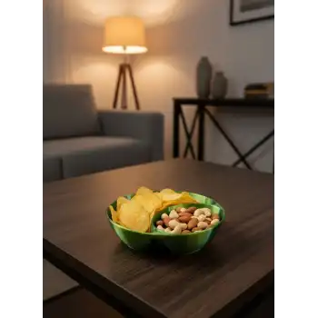 Yeşil Çerezlik Kase Seti 4 Adet 3x12 cm