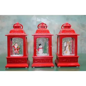 Yılbaşı Temalı Işıklı Müzikli Kar Küresi Alk3222