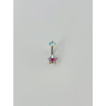Yıldız Detaylı Göbek Piercing