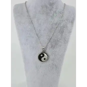 Yin-yang Çelik Erkek Kolye