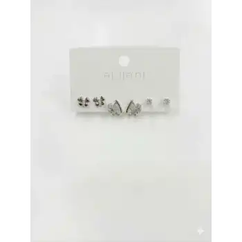 Yonca Detaylı Altılı Küpe