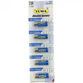 Yuma 23a Mn23 V23a V23ga 12 Volt Alkalin Pil 5’li Paket