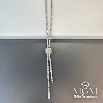 Zirkon Taşlı Kolye