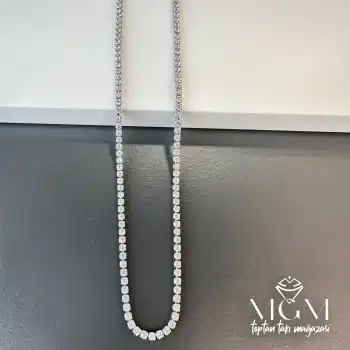 Zirkon Taşlı Su Yolu Kolye