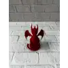 12 cm Kırmızı Ejderha Figürü Koleksiyonluk Dekoratif Biblo