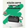2000mAh Mini Powerbank Dahili Konektörlü PD 20W