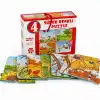 2488  MEVSİMLER SÜPER RENKLİ PUZZLE 4LÜ