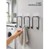 3 Adet Yapışkanlı Duvar Askısı Çok Amaçlı Pratik Askılık Seti