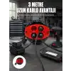 3 Metre Kablolu 4’lü Kırmızı Priz Makara