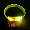 3 Modlu Pilli Led Işıklı Esnek Parti Bilekliği Sarı