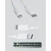 30W Type-C Lightning Hızlı Şarj Kablosu 1.2m iPhone Uyumlu