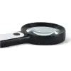 30x 12ışıklı Büyüteç Taşınabilir Çıft Katmanlı Optik Cam Okuma Büyüteç 229018