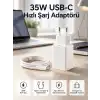35W USB-C Hızlı Şarj Adaptörü Type-C to C Kablo Seti