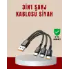 3’ü 1 Arada Hızlı Şarj Kablosu – iOS Android Type-C Uyumlu