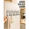 4 Adet Yapışkanlı Askı Çok Amaçlı Mutfak Banyo Düzenleyici Askılık