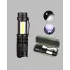 4 Modlu USB Şarjlı LED El Feneri Kamp ve Outdoor