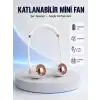5 Kanatlı Sessiz Mini Fan 3 Vitesli Katlanabilir Asılabilir