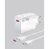 67 Watt Type C Şarj Adaptörü Xiaomi Poco X3 X4 X5 Pro Uyumlu