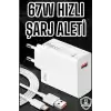 67W Şarj Aleti Turbo Hızlı Type-C Şarj