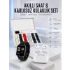 7 Kordonlu Akıllı Saat Ve Yeni Nesil Kulaklık Dokunmatik Ekran Android ve İOS Uyumlu