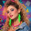 80’ler 9039lar Retro Neon Yeşil Şimşek Küpe 10 Cm