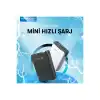 A6Q 22.5w Usb 3.0 Ve 20w Type-c Çıkışlı 10.000 Mah Pd Powerbank - Siyah