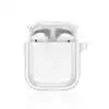 Airpods 4 (4.nesil) Shiny Şeffaf Kılıf - Beyaz
